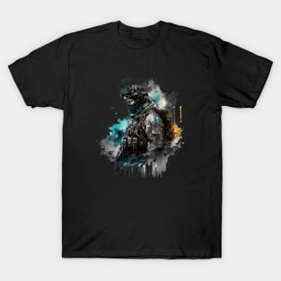 Soldier watercolor print T-Shirt